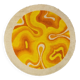 Orange Yellow Round "Amoebe" Desso Carpet