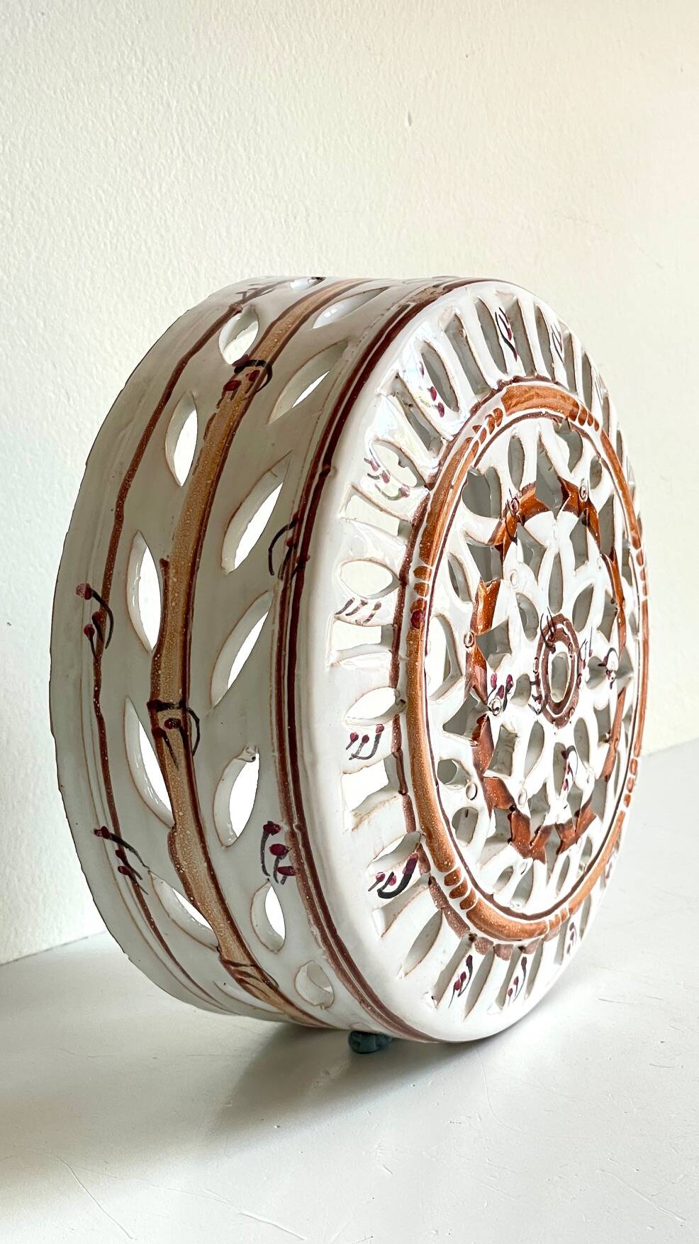 Handcrafted ceramic wall light