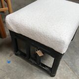 Maugrion rattan poufs for Roche Bobois vintage 70s