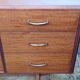 Vintage Scandinavian style sideboard in elm from the 1960s - Low buffet