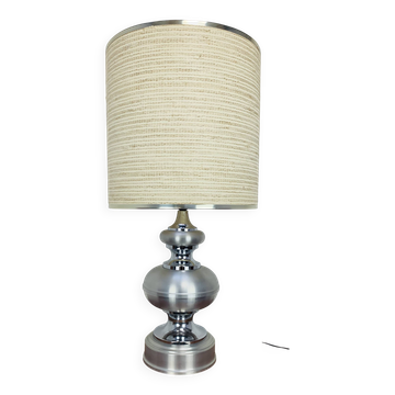 Lampe space age années 70, chrome et alu brossé