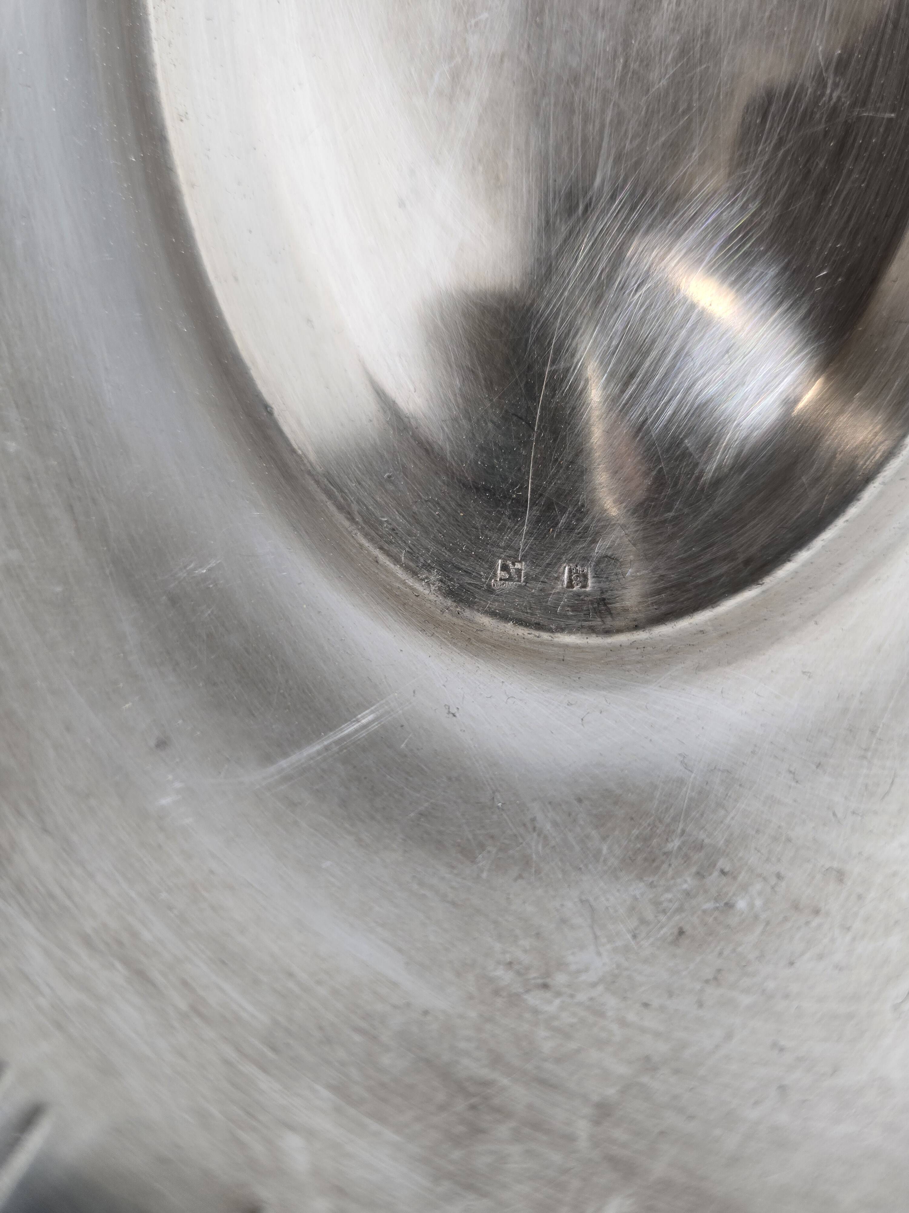 Mid-20th century silver-plated hollow dish