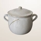 Speckled glazed stoneware soup tureen, Stoneware from the Marais.