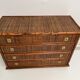 Vintage chest of drawers in bamboo and wicker 1970