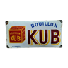 Ancienne plaque émaillée "Bouillon Kub" Cuisine