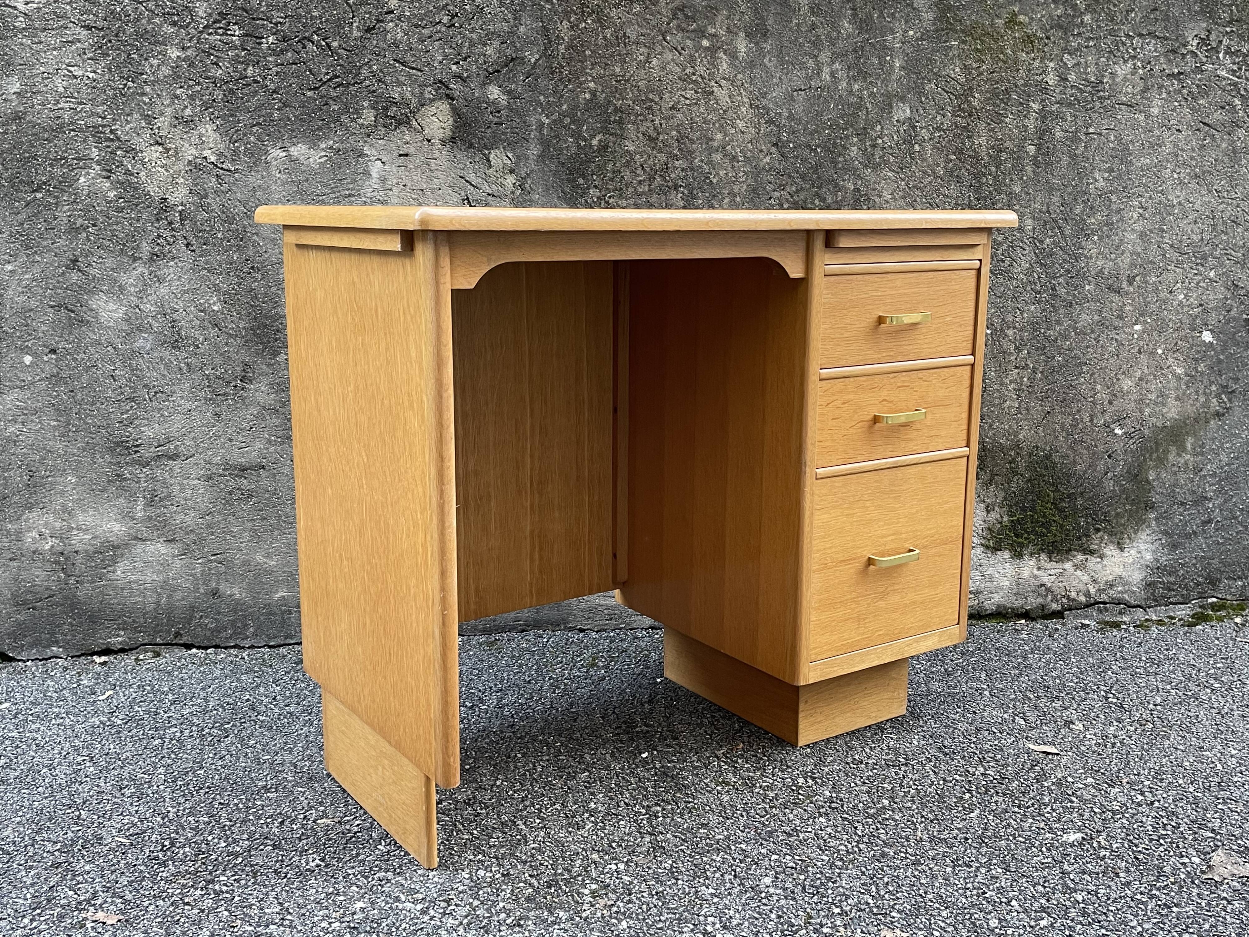 Vintage gilded wooden desk