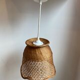 Vintage wicker pendant lamp