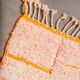 Orange wool rug 250cm x 150cm