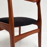 Ensemble de 6 chaises design rembourrées par Burchardt Nielsen, années 1960