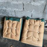 Airborne FS105 oak and fabric armchair by Pierre Guariche - 1950s