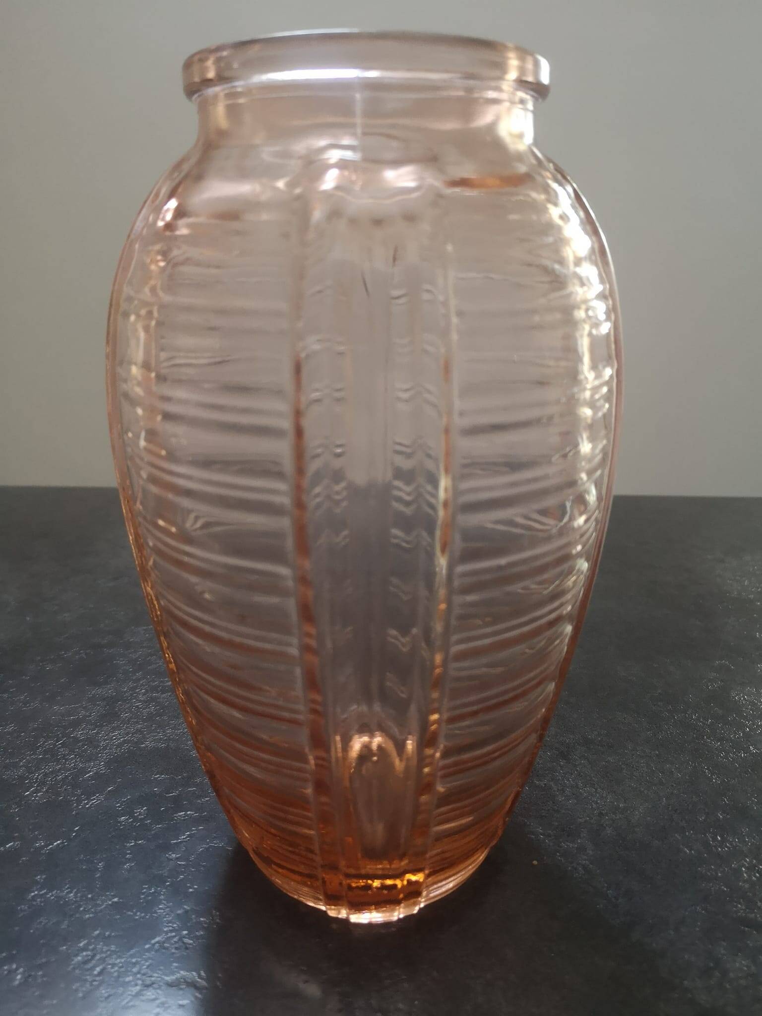 Art deco glass vase 1930