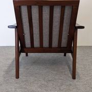 Fauteuil moderniste scandinave en teck, Danemark vers 1960