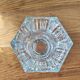 Vintage hexagonal crystal vase