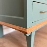 Vintage dresser, celadon green