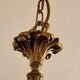 Vintage brass-plated bronze chandelier