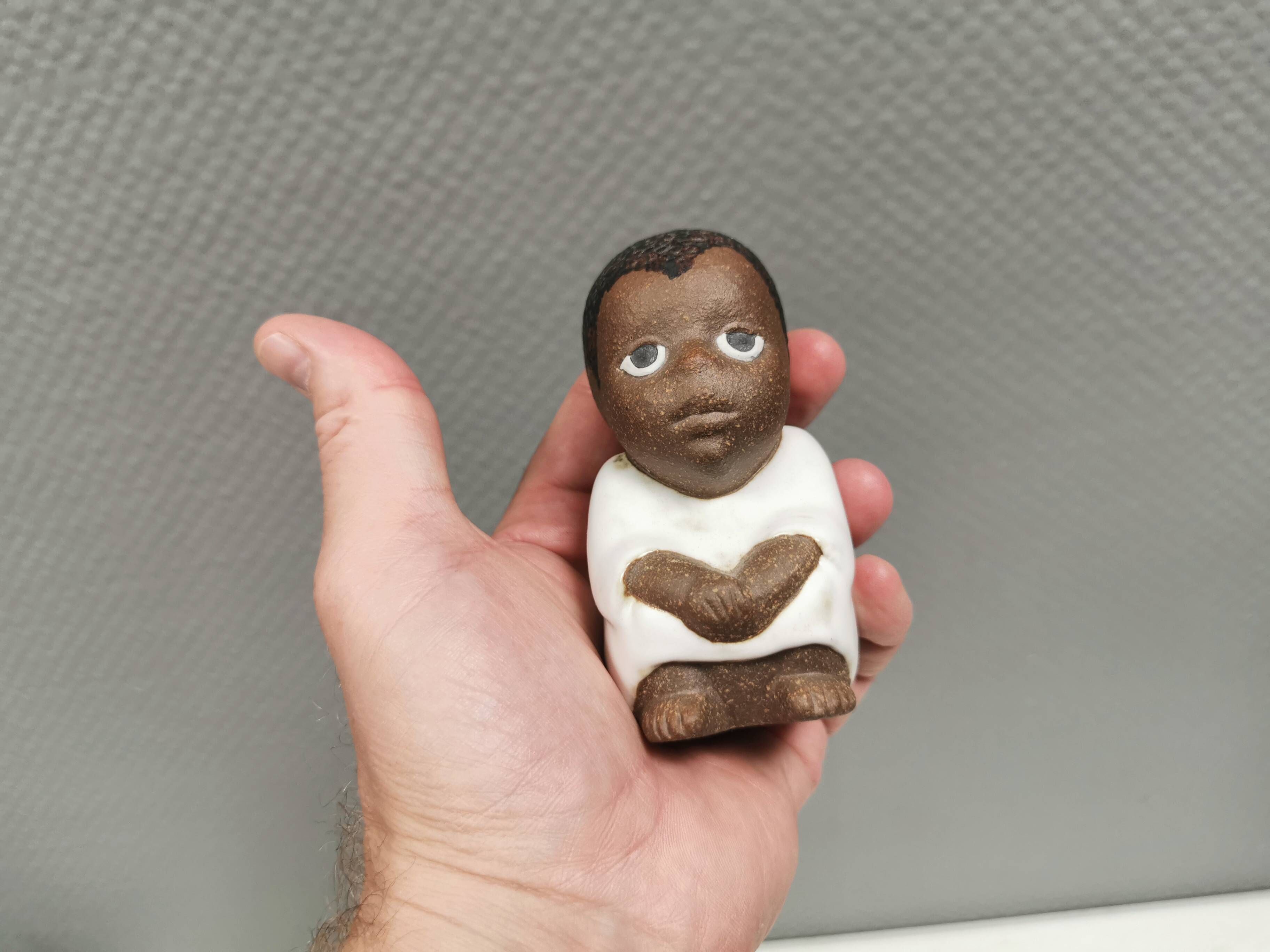 Lisa Larson Ceramic Figure: South, All Children of the World Series (1974)