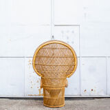 Emmanuelle wicker chair, 70s