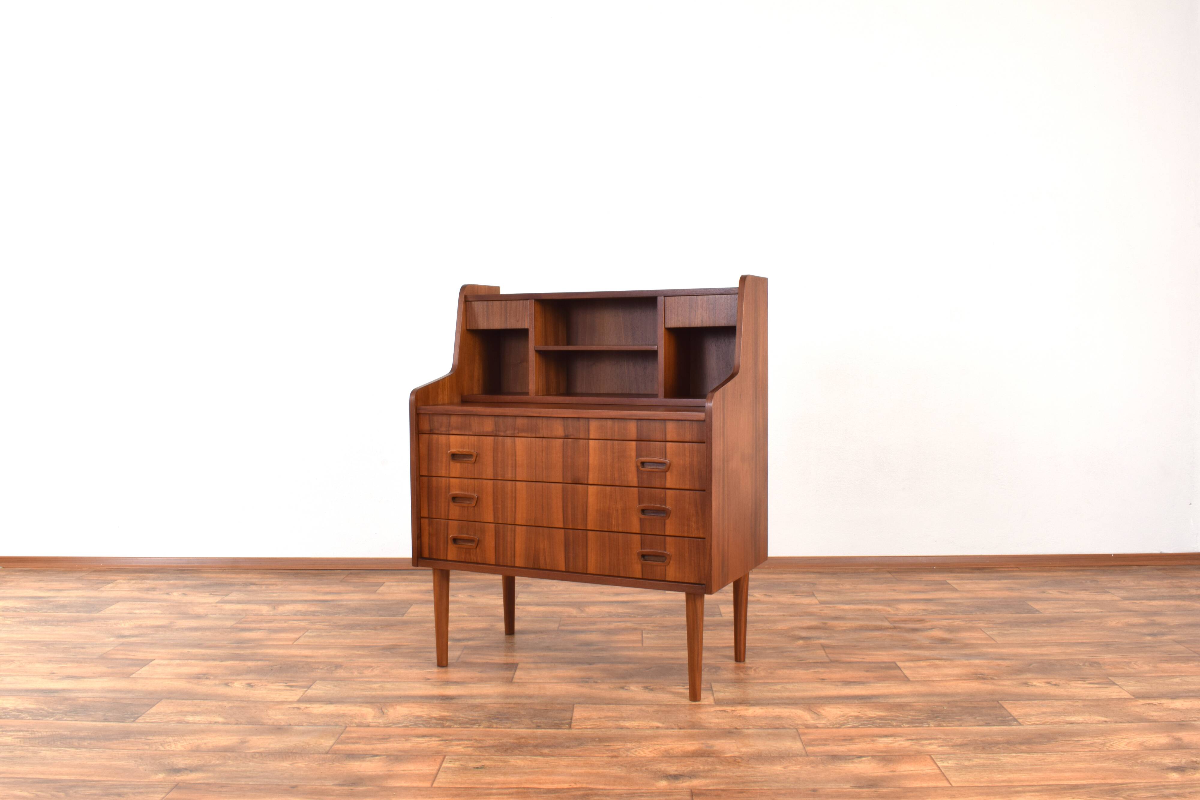 Mid-Century Danish Walnut Secretary, 1960s.