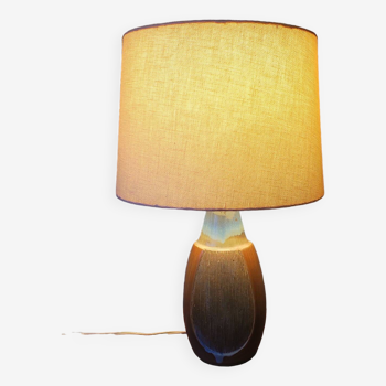Michael Andersen for MA&S ceramic table lamp with original shade, Denmark 1960s