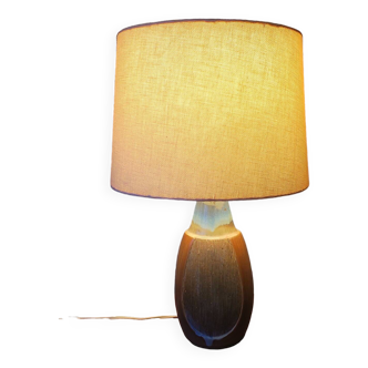 Michael Andersen pour MA&S lampe de table en céramique avec abat-jour original, Danemark années 1960