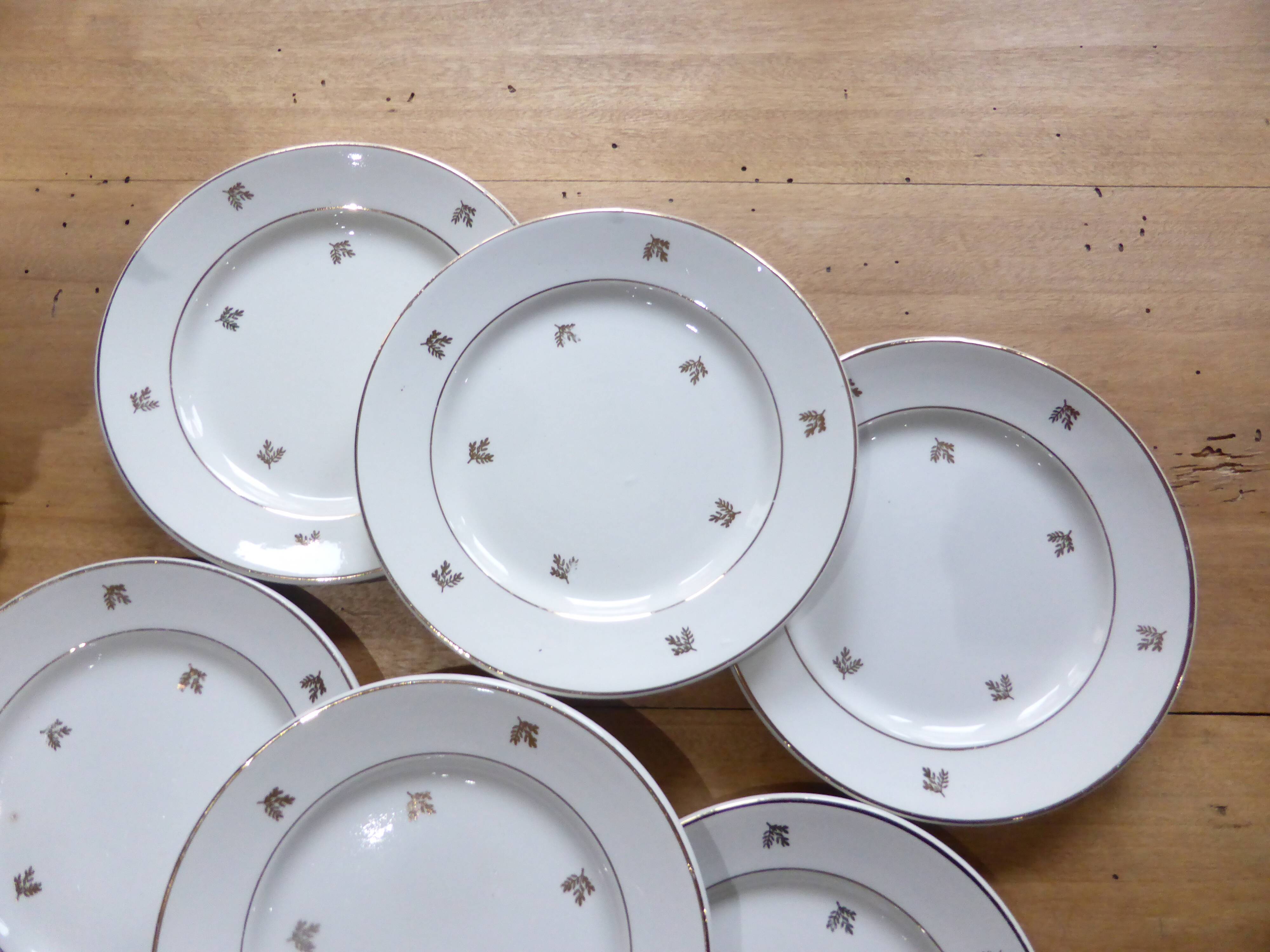 dessert plates x6 from the Badonviller factory