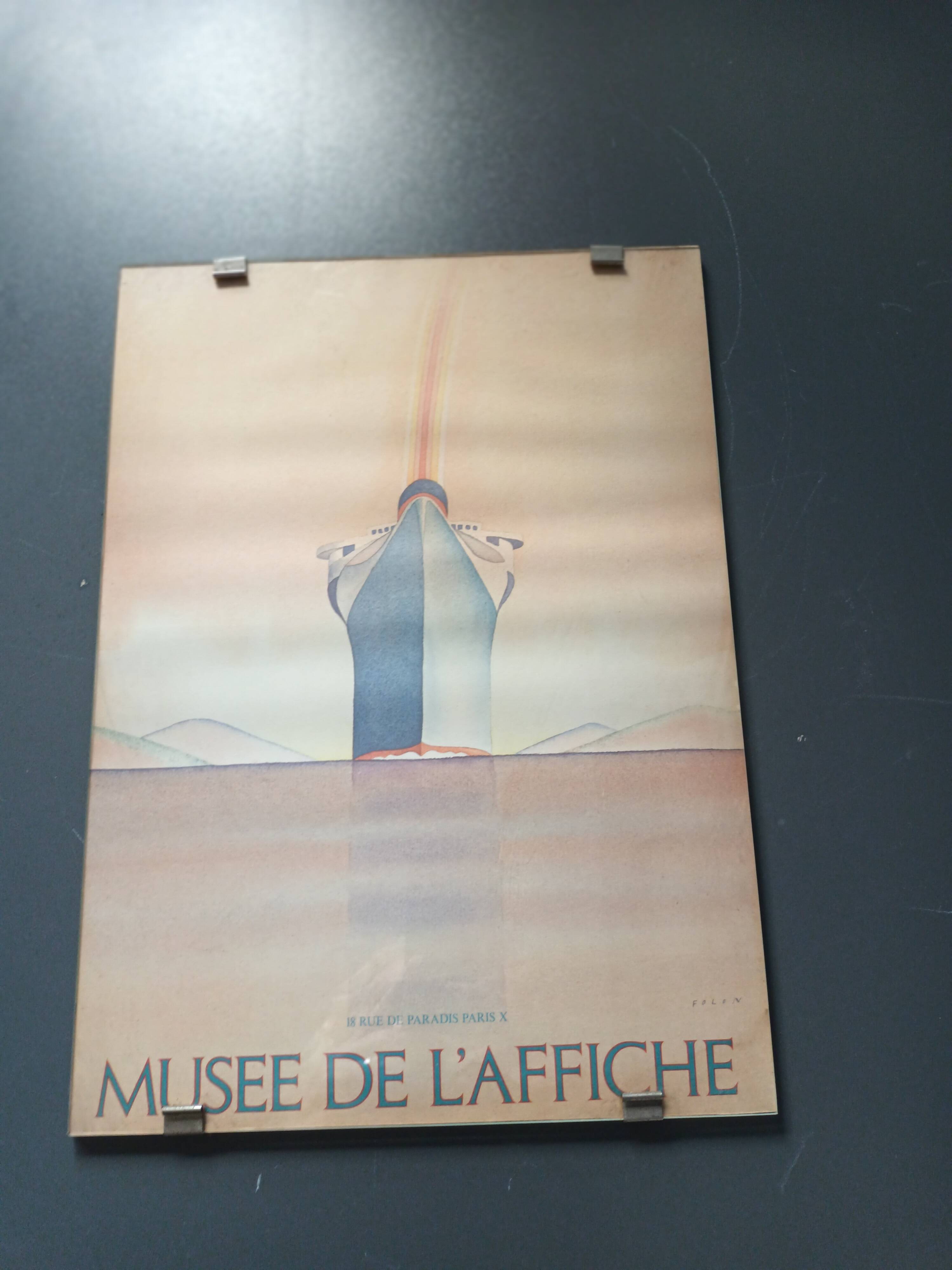 Affiche Folon paquebot
