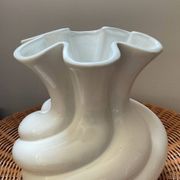 Vintage twisted porcelain vase