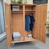 Vintage wardrobe cabinet year 70 feet Compass