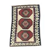 Vieux tapis turc Kazak 129x98 cm tapis tribal