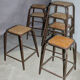 Series of 7 vintage workshop stools
