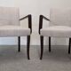 Paire de fauteuils bridges Art déco, France vers 1920