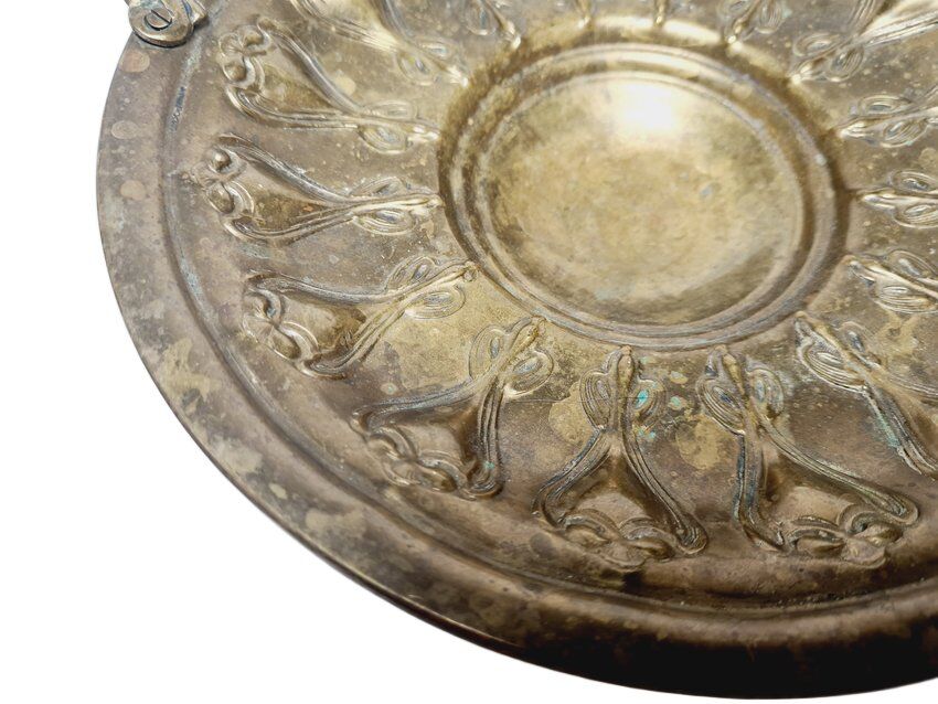 Art Nouveau fruit bowl on stand, Sweden, 1900s