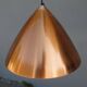 Scandinavian copper pendant light
