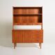 Teak bookcase with writing desk, Scandinavian production, 1960s
