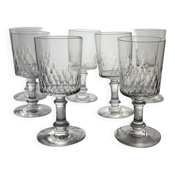 Baccarat - 7 verres à vin modèle Richelieu-Champigny