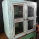 Buffet Petit Meuble Vitrine  Teck Piece Originale Inde