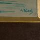 Watercolor on paper by Belval Sailboat 3 masts XXth