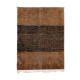 Brown modern Moroccan rug