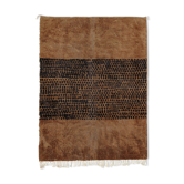 Tapis marocain moderne marron