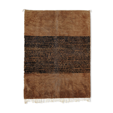 Tapis marocain moderne marron