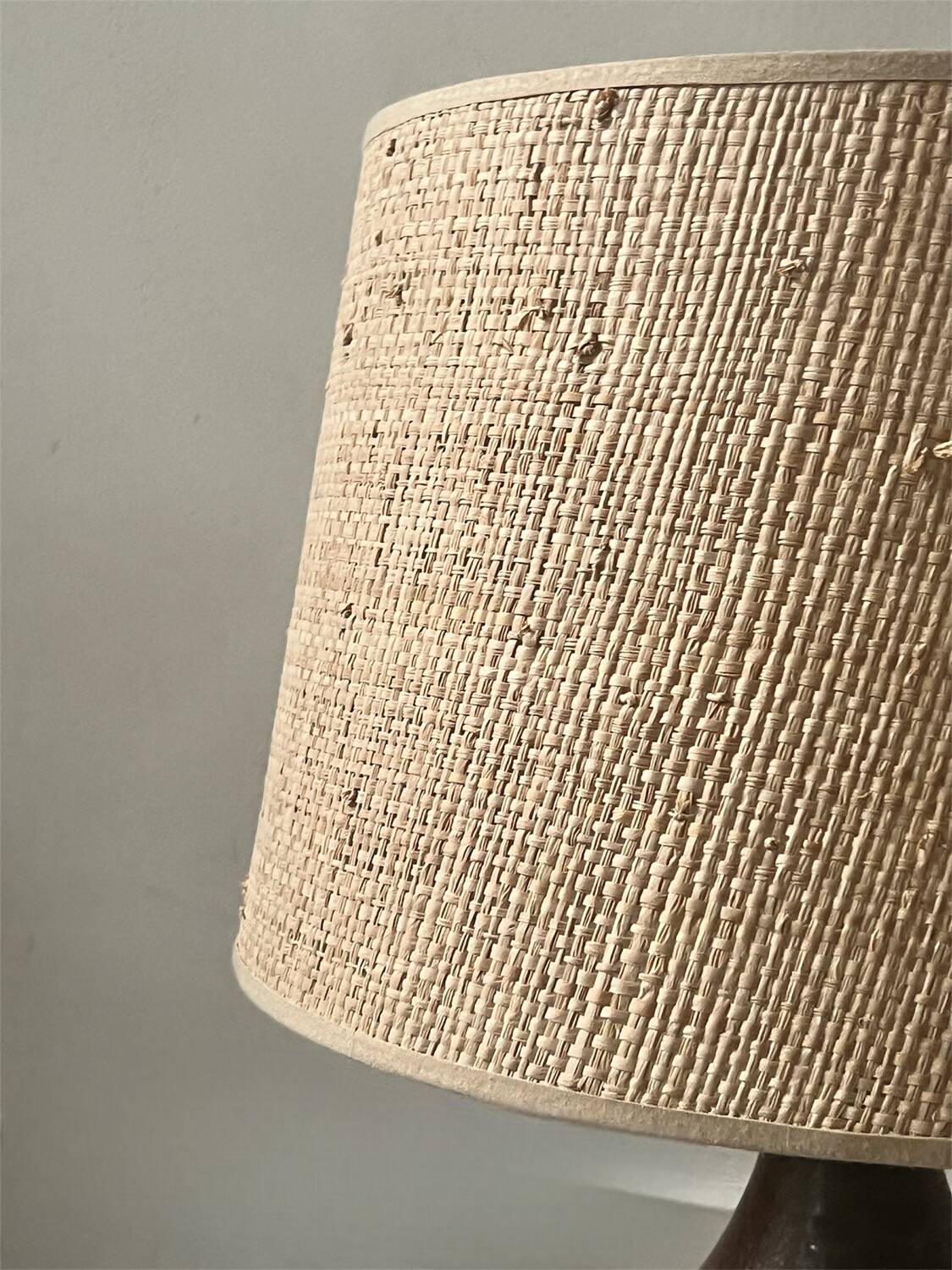 Lampe en céramique grès pyrité et signée Blanot, France 1970