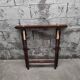 Folding table with floral marquetry
