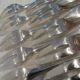 12 silver plated cake forks, Christofle Vendome, 2 prongs
