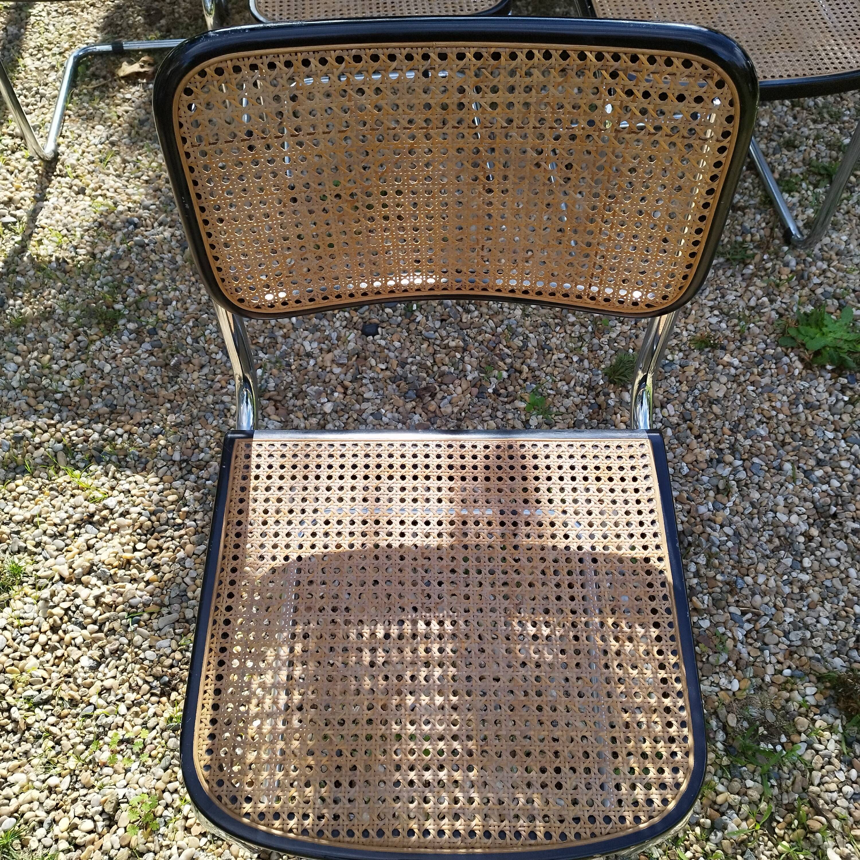 Vintage style chairs Cesca B32 Marcel Breuer