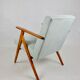Vintage light blue turquise armchair, 1970s