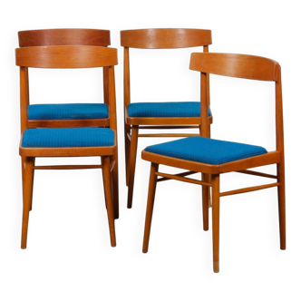 Suite de 4 chaises tchèques produites par Ton, 1970