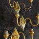 3 Art Deco cloisonné enamel wall lights