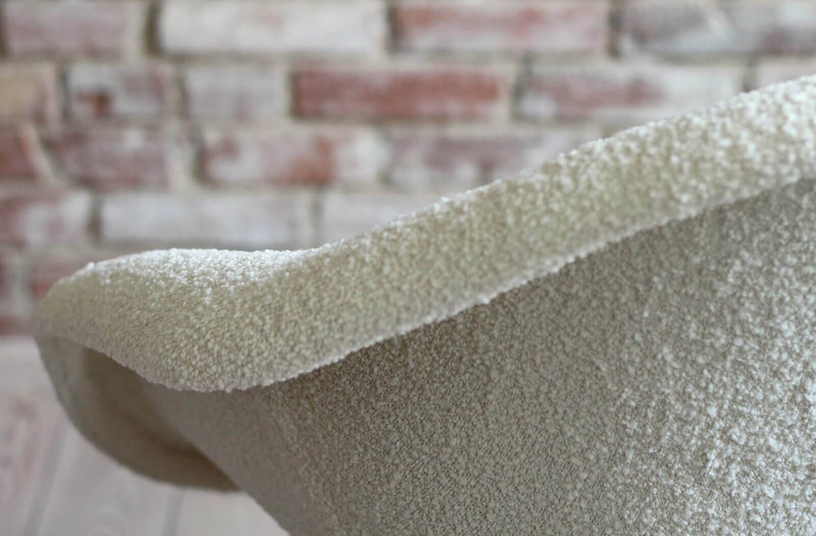 Mid Century Modern Lounge Chair, Czech Republic, 1950s, French Boucle Fabric