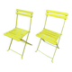 Two old folding garden chairs