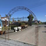 Wrought iron garden arch